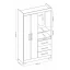 Guarda Roupa 2 Portas com Espelho Branco ou Rosa